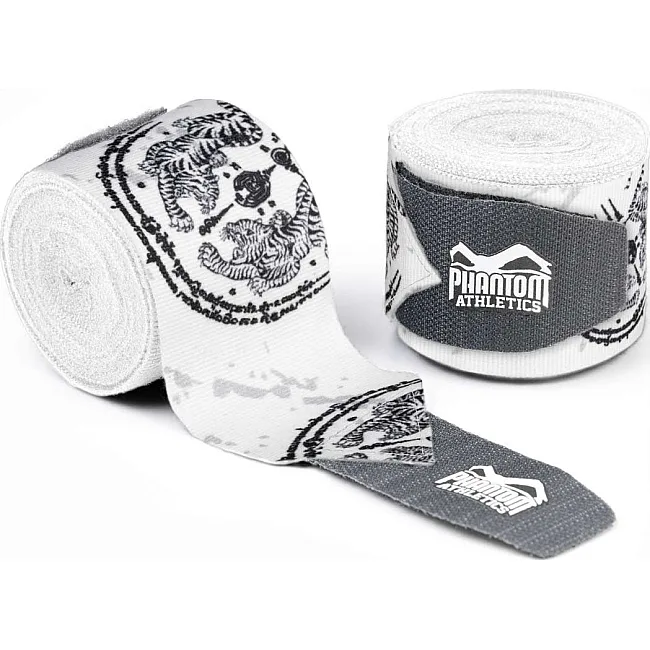 Боксерские бинты Phantom Muay Thai White 400cm. (4м.)