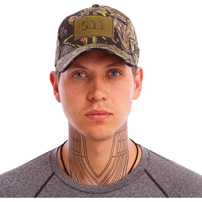 Кепка бейсболка тактическая с липучкой под патч 5.11 Tactical TY-0363 (Камуфляж Marpat)