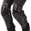 Мотонаколенники FOX MS-7047 RAPTOR 2шт (Черный-красный)