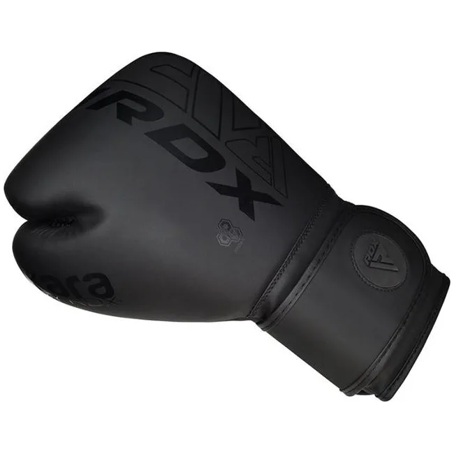 Боксерские перчатки RDX F6 Kara Matte Black (капа в комплекте)