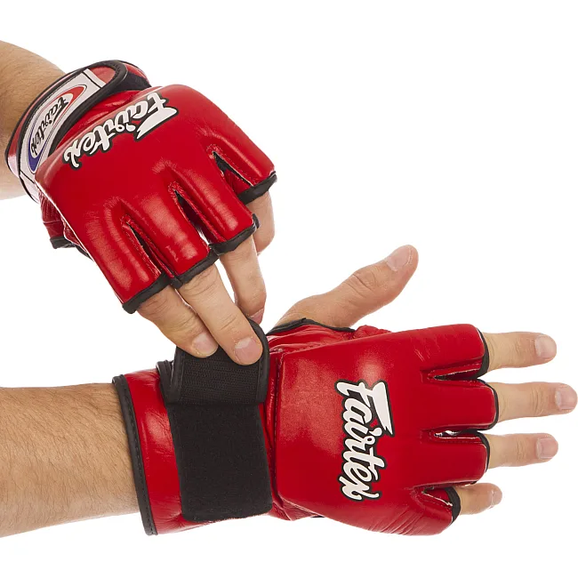 Рукавички для ММА
 FAIRTEX FGV12 (Червоний)