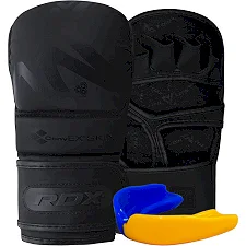Неопреновые перчатки RDX T15 Noir MMA Grappling Matte Black