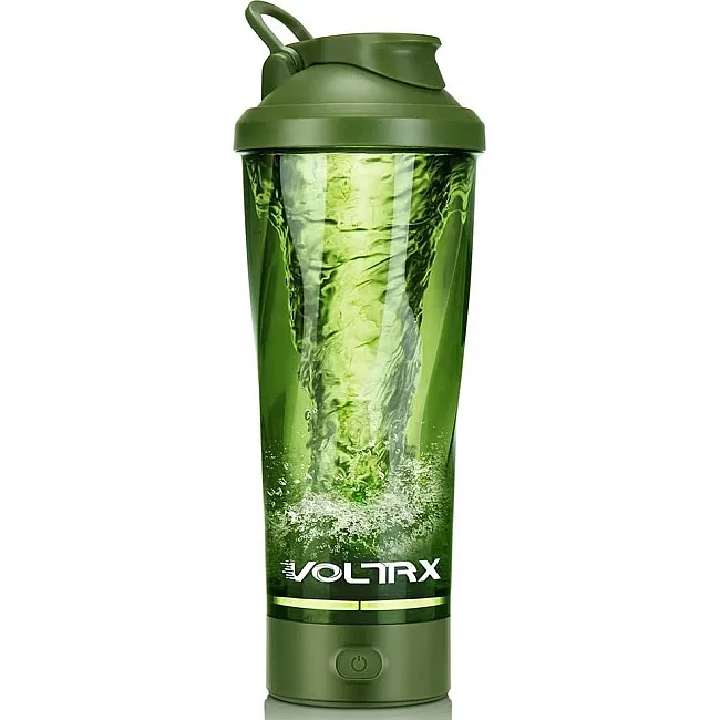 Шейкер спортивный электрический VOLTRX VortexBoost 600 мл. Tritan Green