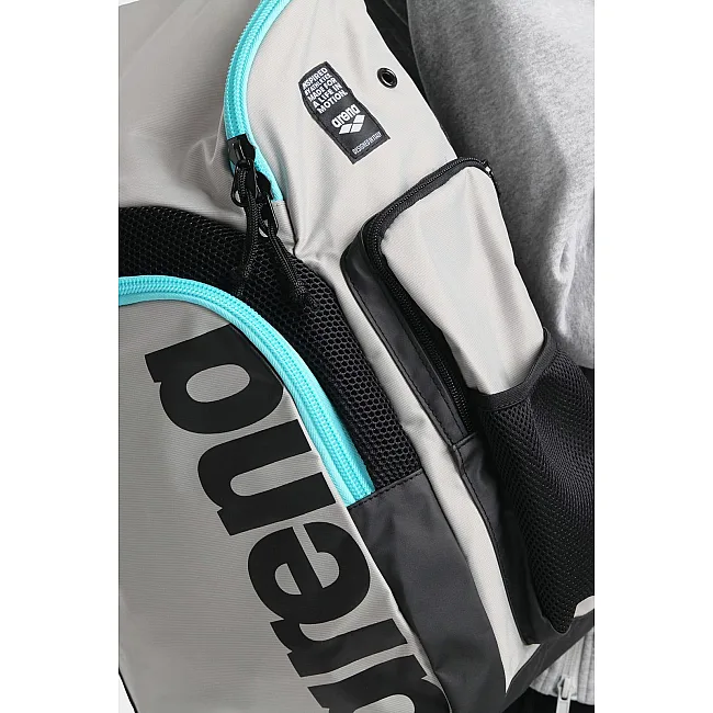 Спортивный рюкзак Arena SPIKY III 35L серый, голубой, чёрный 46х30х23 см