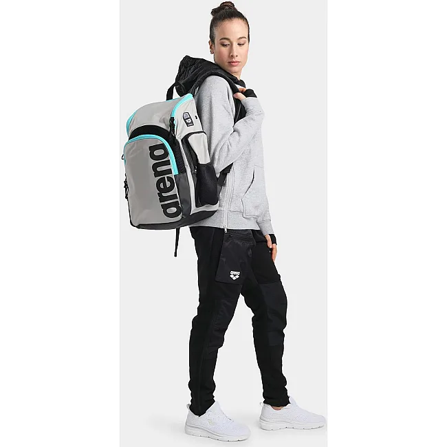 Спортивный рюкзак Arena SPIKY III 35L серый, голубой, чёрный 46х30х23 см