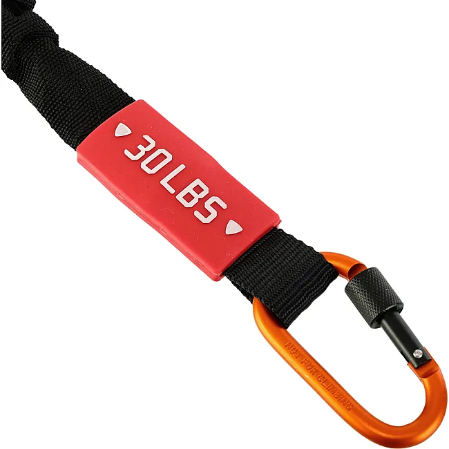 Трубчатый эспандер
 с карабином в защитном рукаве RESISTANCE TUBE LiveUp LP8401-L нагрузка высокая