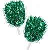 Помпони блискучі для чирлідингу з ручками SP-SPORT Pom-Poms CH-4876 2шт (Зелений)