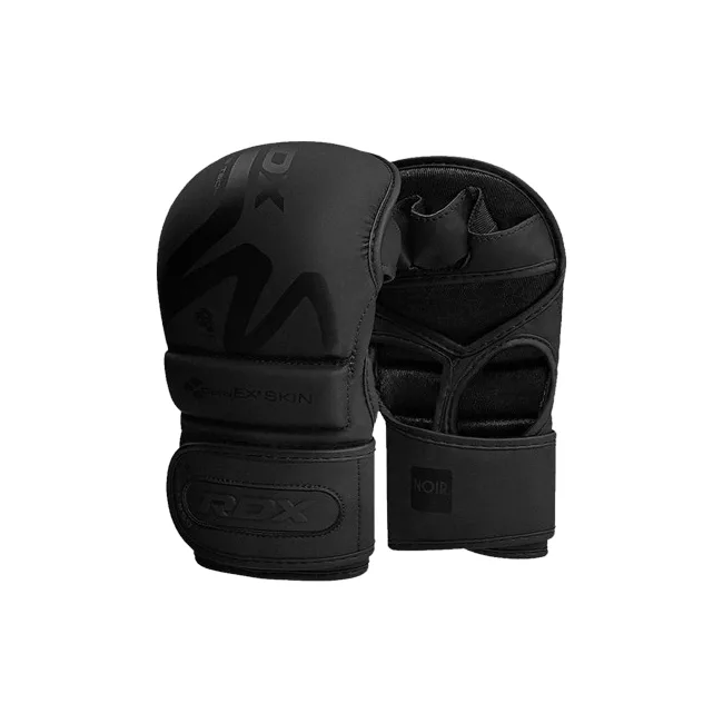 Неопреновые перчатки RDX T15 Noir MMA Grappling Matte Black