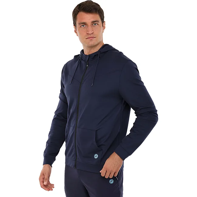 Спортивна кофта
 на блискавці з капюшоном JOMA

 INDOOR GYM 102970-345 (Темно-синій)
