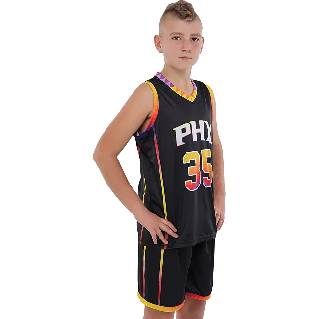Детская баскетбольная форма
 NBA клуб Phoenix Suns 35 BA-9830 (Черный-желтый)