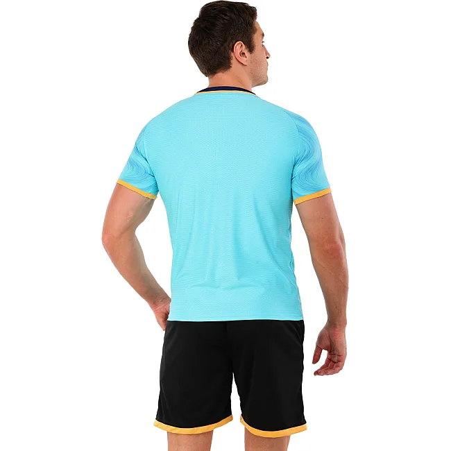Футбольная форма
 комплект футболка и шорты LIDONG D8866 4XS-XXL (Голубой-черный)