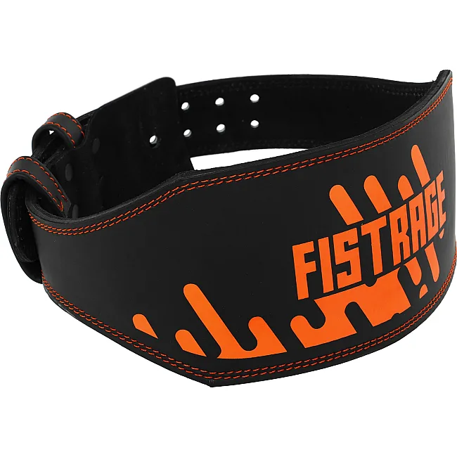 Пояс для тяжелой атлетики кожа
 FISTRAGE VL-8443 спинка-15см (Черный)