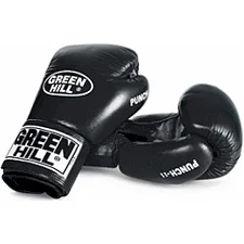 Боксерські рукавички Green Hill Punch 2 (Чорний)