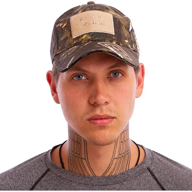Кепка бейсболка тактическая с липучкой под патч 5.11 Tactical TY-0363 (Камуфляж Marpat)