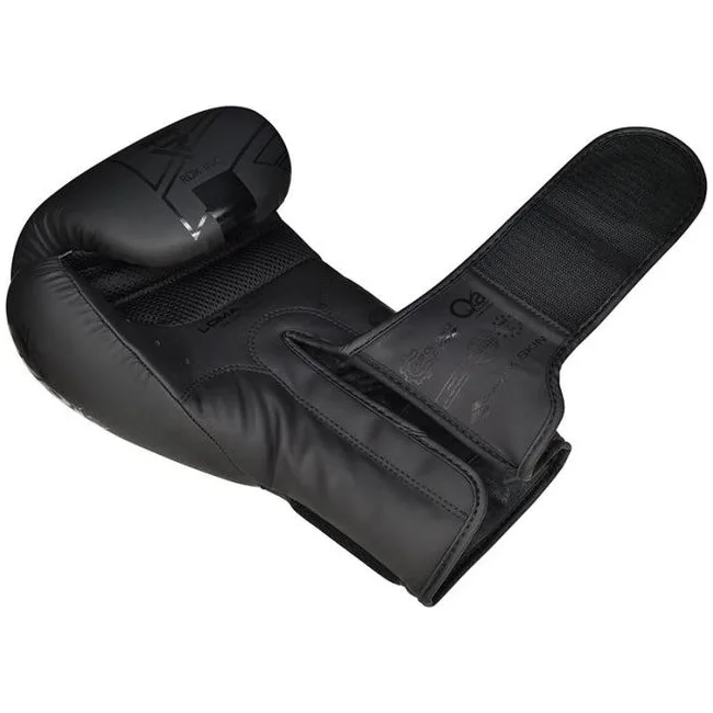 Боксерские перчатки RDX F6 Kara Matte Black (капа в комплекте)