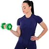 Гантель для фитнеса с TPU покрытием ZELART
 Jelly Urethane Coated Dumbbells TA-2946-10LB 1шт 4,5кг (Салатовый)