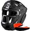 Боксерський шолом Phantom APEX Cage Black (капа в подарунок)