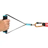 Трубчатый эспандер
 с карабином в защитном рукаве RESISTANCE TUBE LiveUp LP8401-L нагрузка высокая