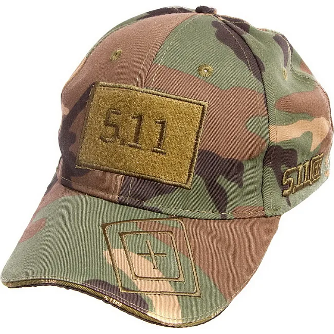 Кепка бейсболка тактическая с липучкой под патч 5.11 Tactical TY-0363 (Камуфляж Marpat)