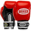 Перчатки для бокса профессиональные кожаные ФБУ BOXER Profi BO-2001 10-12унций (Красный-черный)