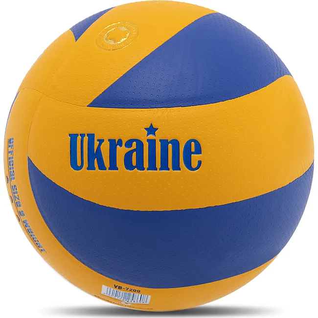 Волейбольный мяч
 UKRAINE VB-7200 №5 PU (Желтый-синий)