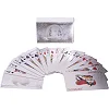 Игральные карты пластиковые серебряные SP-SPORT SILVER 100 DOLLAR IG-4566-S 54 карты