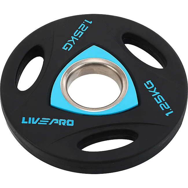 Блин для штанги полиуретановый
 LiveUp LP8020-1_25 ø51мм 1,25кг