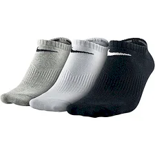Носки женские Nike U NK PERF LTWT NS 3PR черный, белый, серый