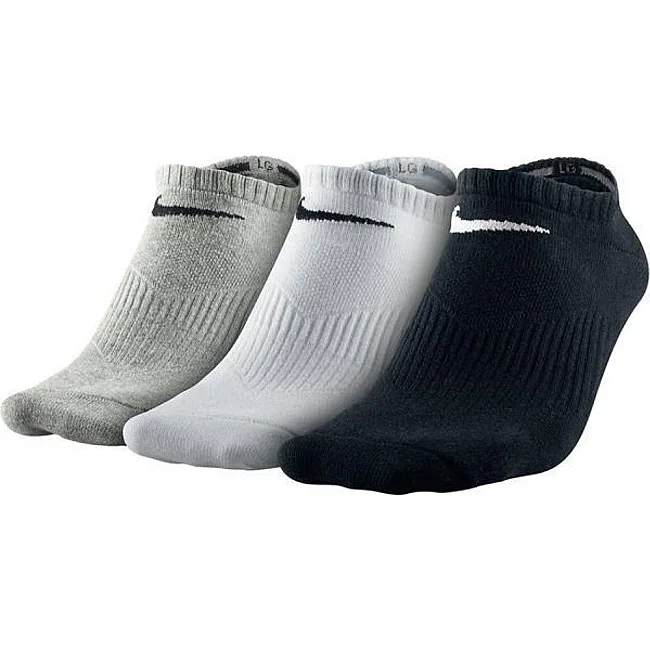 Шкарпетки жіночі Nike U NK PERF LTWT NS 3PR чорний, білий, сірий