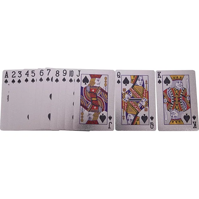 Игральные карты
 пластиковые серебряные SP-SPORT
 SILVER 100 DOLLAR IG-4566-S 54 карты