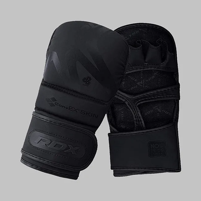 Неопреновые перчатки RDX T15 Noir MMA Grappling Matte Black