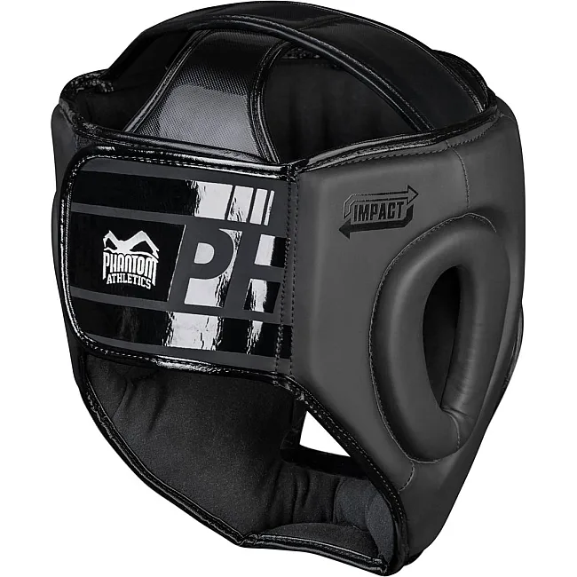 Боксерський шолом Phantom APEX Cage Black (капа в подарунок)