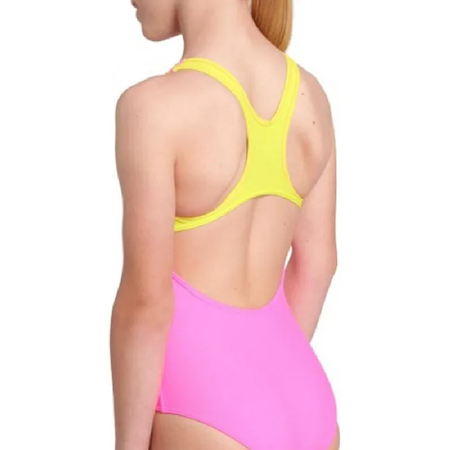 Купальник Arena KIKKO V SWIMSUIT SWIM PRO BACK фиолетовый, желтый