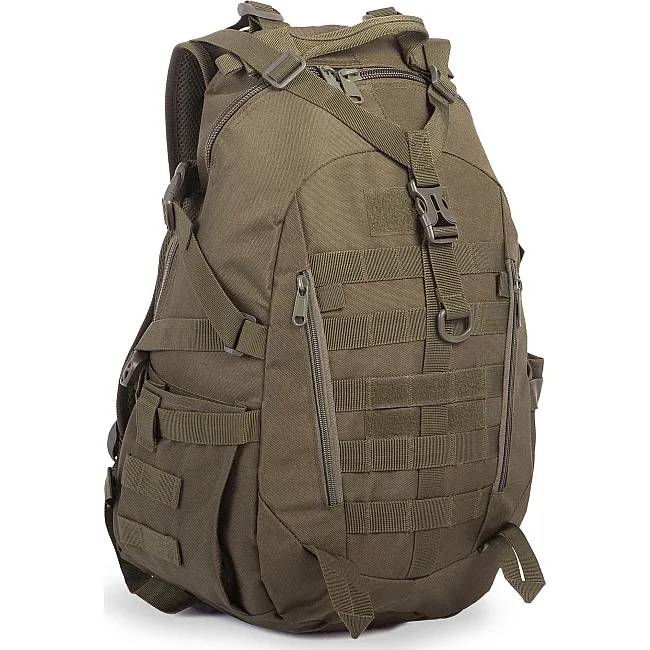 Штурмовой тактический рюкзак трехдневный SILVER KNIGHT 9386 50х30х19см 28л (Оливковый)