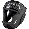 Боксерський шолом Phantom APEX Cage Black (капа в подарунок)