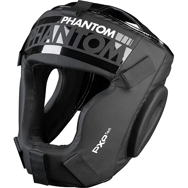Боксерський шолом Phantom APEX Cage Black (капа в подарунок)