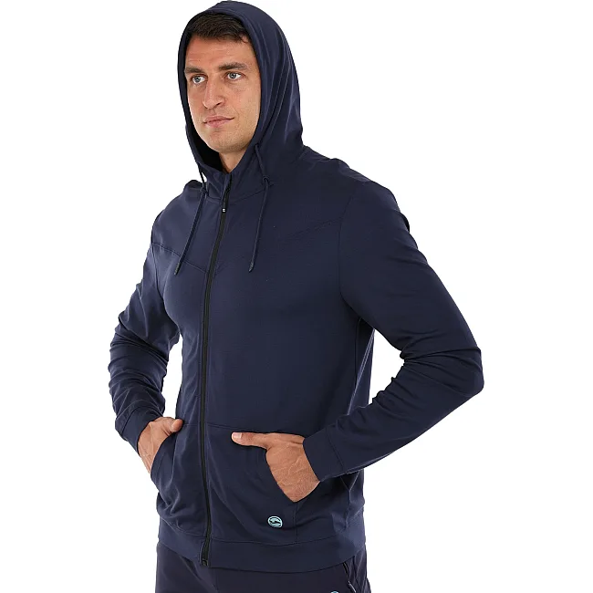 Спортивна кофта
 на блискавці з капюшоном JOMA

 INDOOR GYM 102970-345 (Темно-синій)