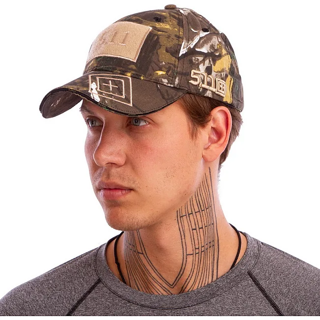 Кепка бейсболка тактическая с липучкой под патч 5.11 Tactical TY-0363 (Камуфляж Marpat)