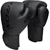 Боксерские перчатки RDX F6 Kara Matte Black (капа в комплекте)