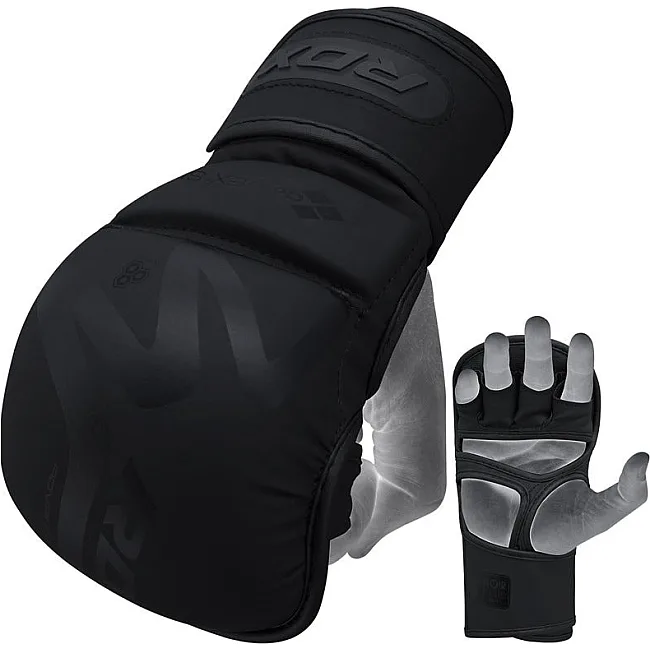 Неопреновые перчатки RDX T15 Noir MMA Grappling Matte Black