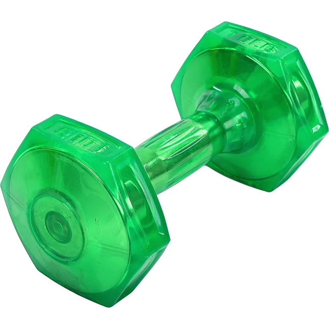Гантель для фитнеса с TPU покрытием ZELART
 Jelly Urethane Coated Dumbbells TA-2946-10LB 1шт 4,5кг (Салатовый)