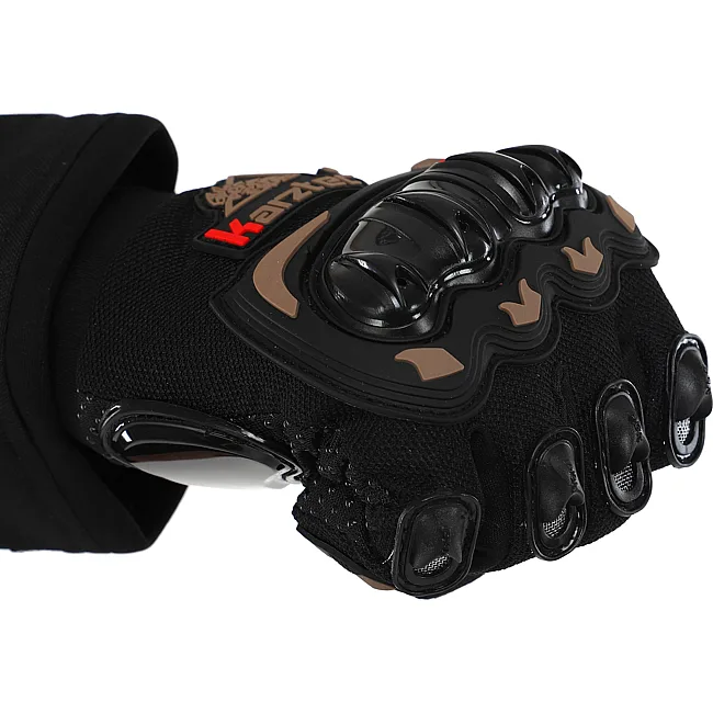 Мотоперчатки RACING BIKER SC-04 (Черный-оранжевый)