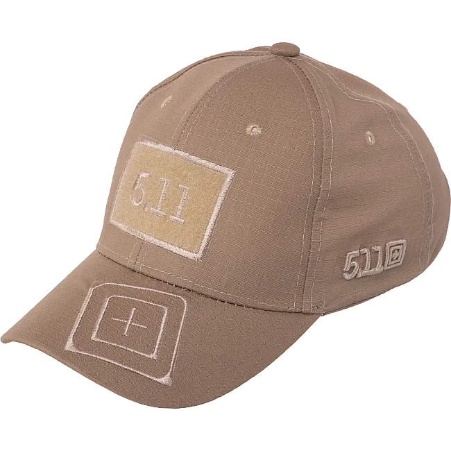 Кепка бейсболка тактическая с липучкой под патч 5.11 Tactical TY-0363 (Хаки)