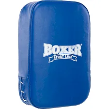 Маківара Пряма тренувальна для відпрацювання ударів шкіряна BOXER 1019-02 45х30х10см 1шт (Синій)