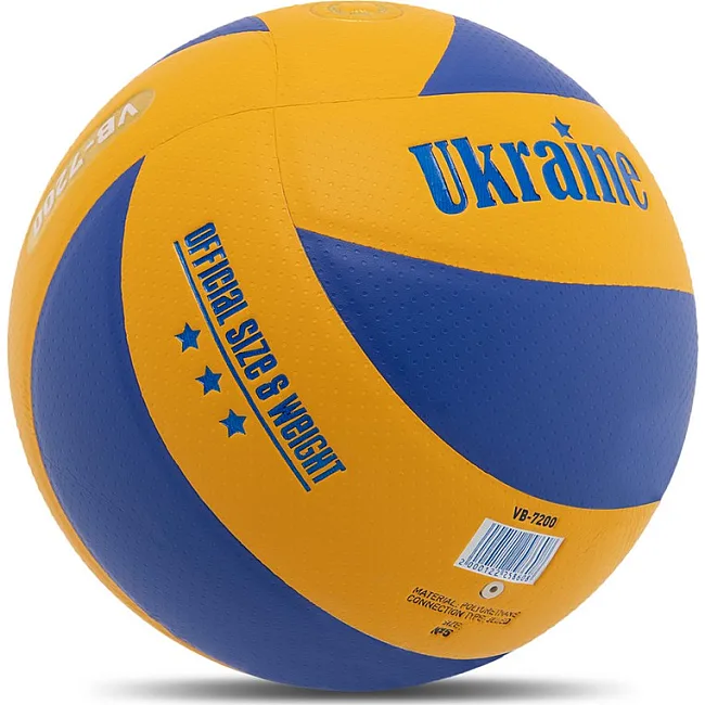 Волейбольный мяч
 UKRAINE VB-7200 №5 PU (Желтый-синий)