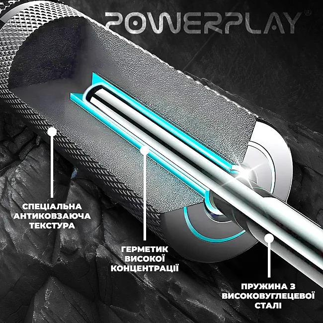 Эспандер-ножницы алюминиевый PowerPlay 4322 (112 кг) Hand Grip Серебряный