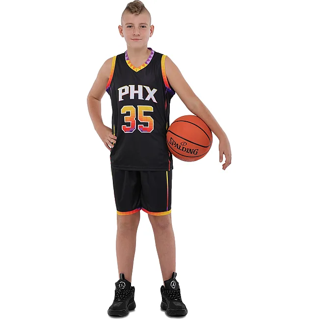 Детская баскетбольная форма
 NBA клуб Phoenix Suns 35 BA-9830 (Черный-желтый)