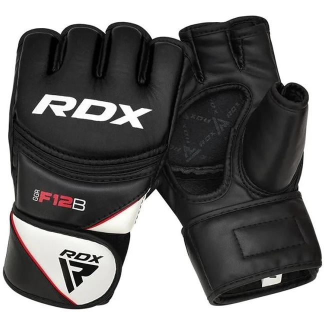 Перчатки для ММА RDX F12 Model GGRF Black (капа в комплекте)