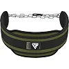 Пояс для обременений с цепью RDX T7 Dipping Belt 2 Layer неопреновый Army Green