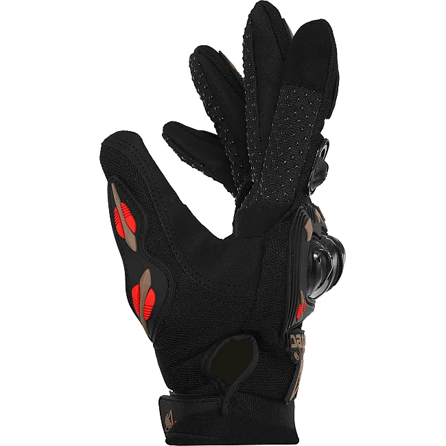 Мотоперчатки RACING BIKER SC-04 (Черный-оранжевый)